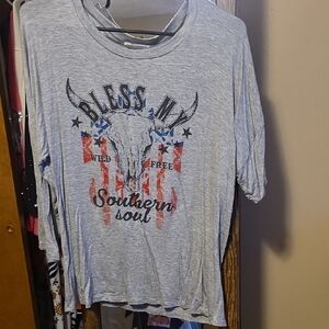 Gray Southern Soul Women T-Shirt